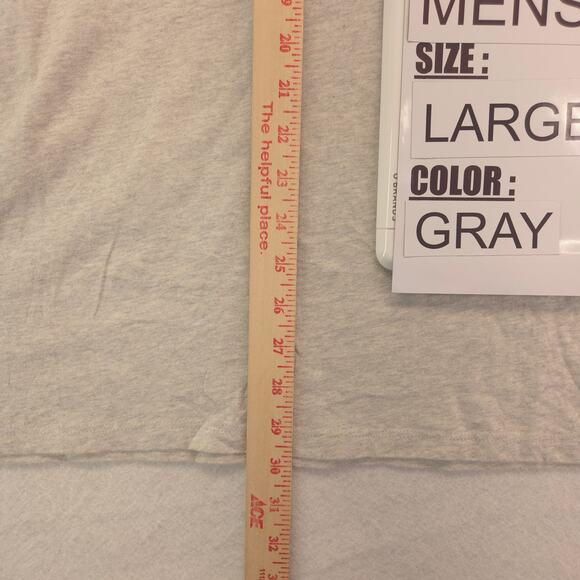 Guess Casual Graphic Short Sleeve Crew Neck T Shirt Mens Size Large L Gray - Picture 6 of 9